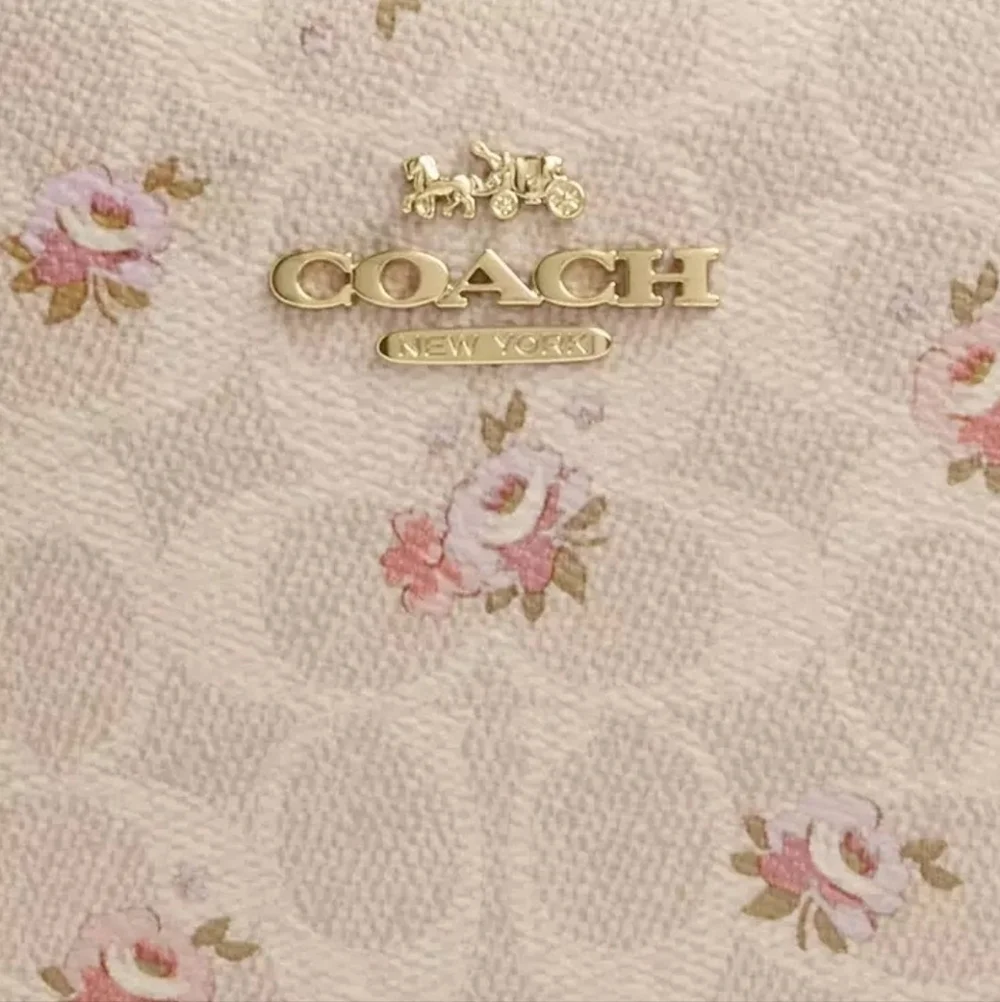 Coach Mini Jamie Cameea Crossbody Bag. Gold/Sand/multi